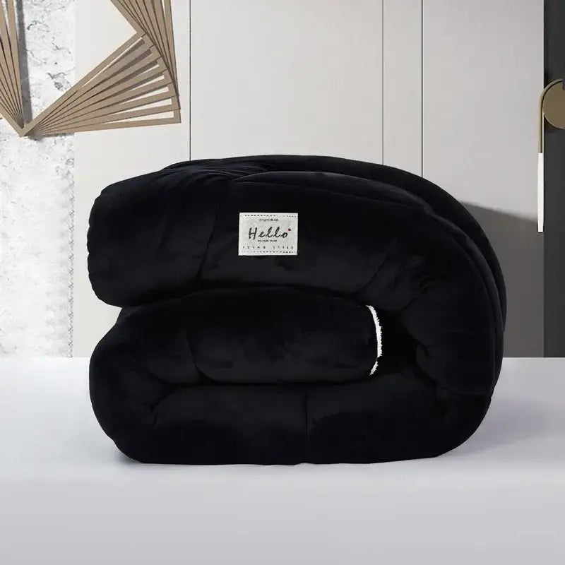 Couverture Chaude Lit 2 Personnes - Noir / 180x220cm
