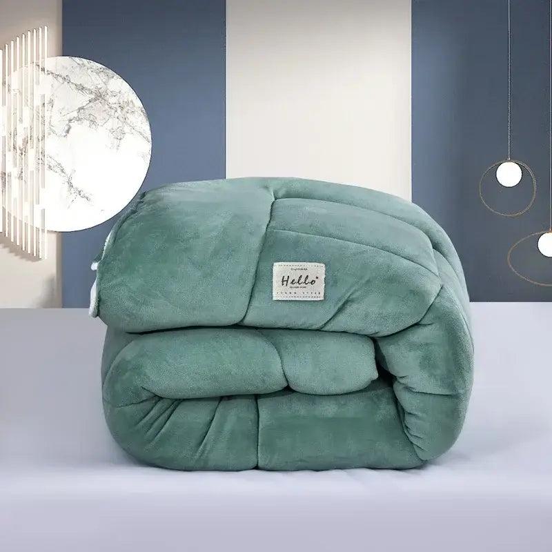 Couverture Chaude Lit 2 Personnes - Vert / 180x220cm