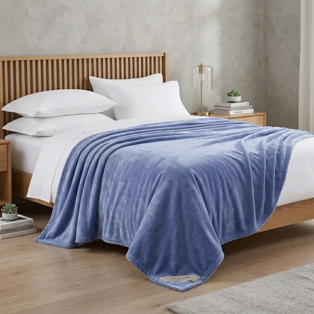 Couverture Chauffante Bleu