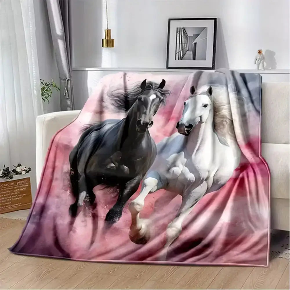 Couverture Cheval Rose