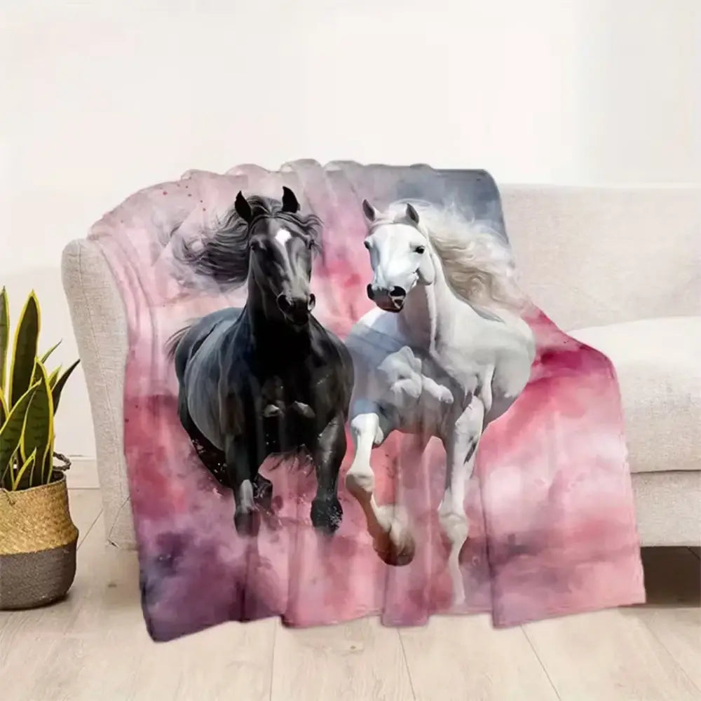 Couverture Cheval Rose