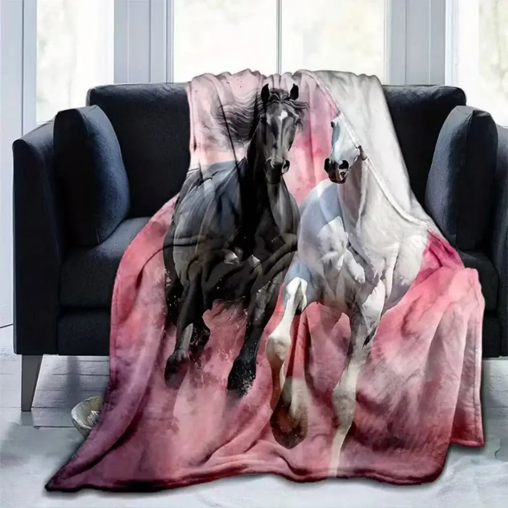 Couverture Cheval Rose