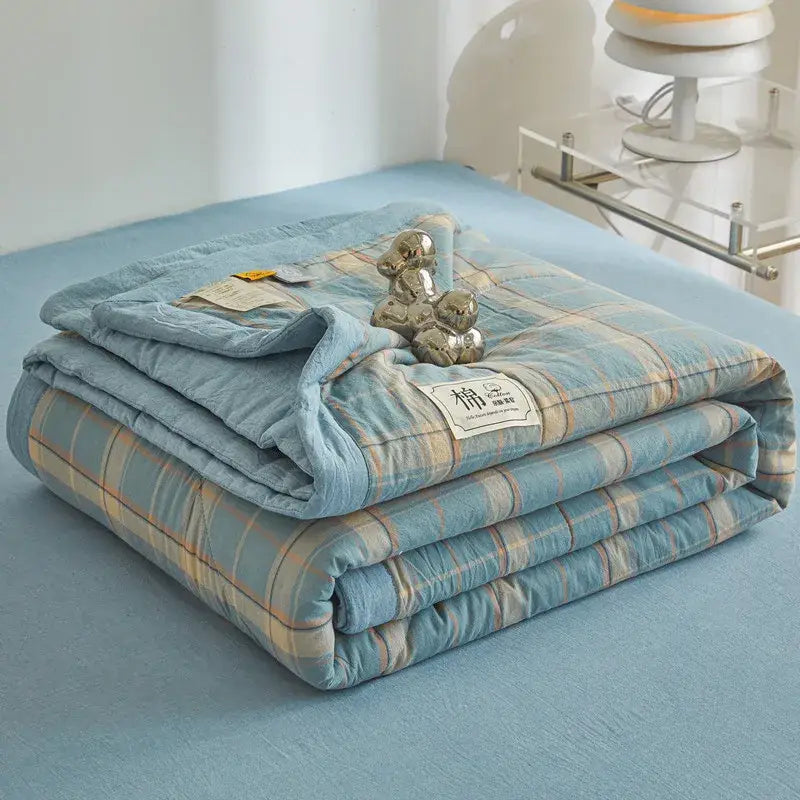 Couverture Cosy Ete - Bleu / 150x200cm