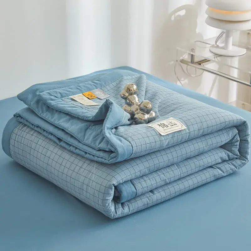Couverture Cosy Ete - Bleu Foncé / 150x200cm