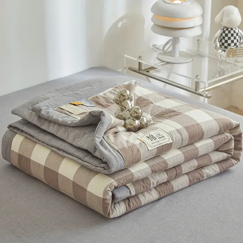 Couverture Cosy Ete - Brun / 150x200cm
