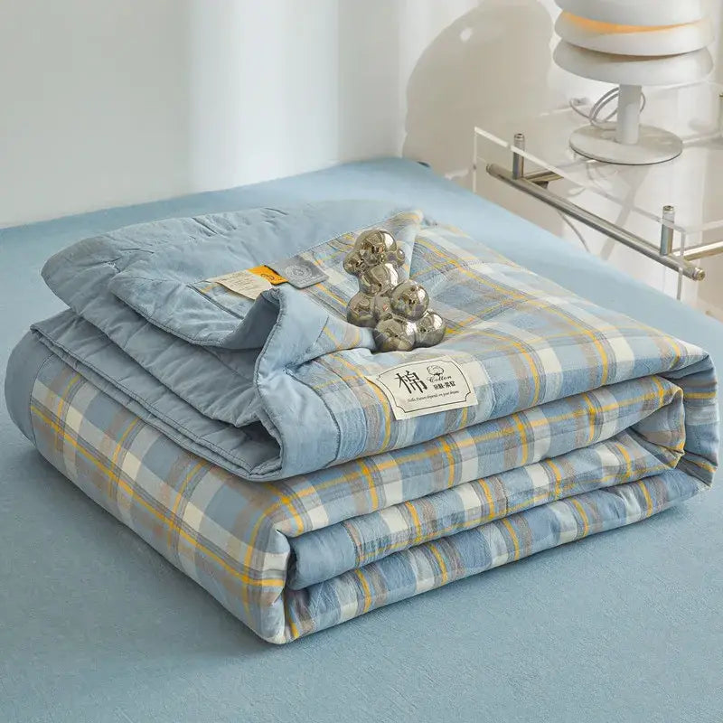 Couverture Cosy Ete - Cyan / 150x200cm