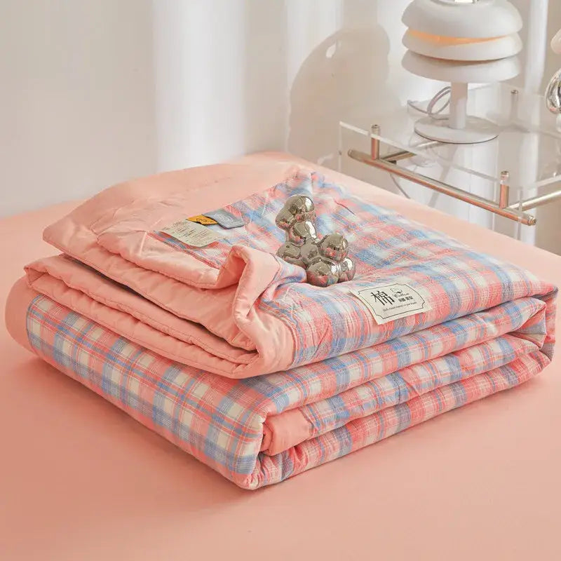 Couverture Cosy Ete - Rose Clair / 150x200cm