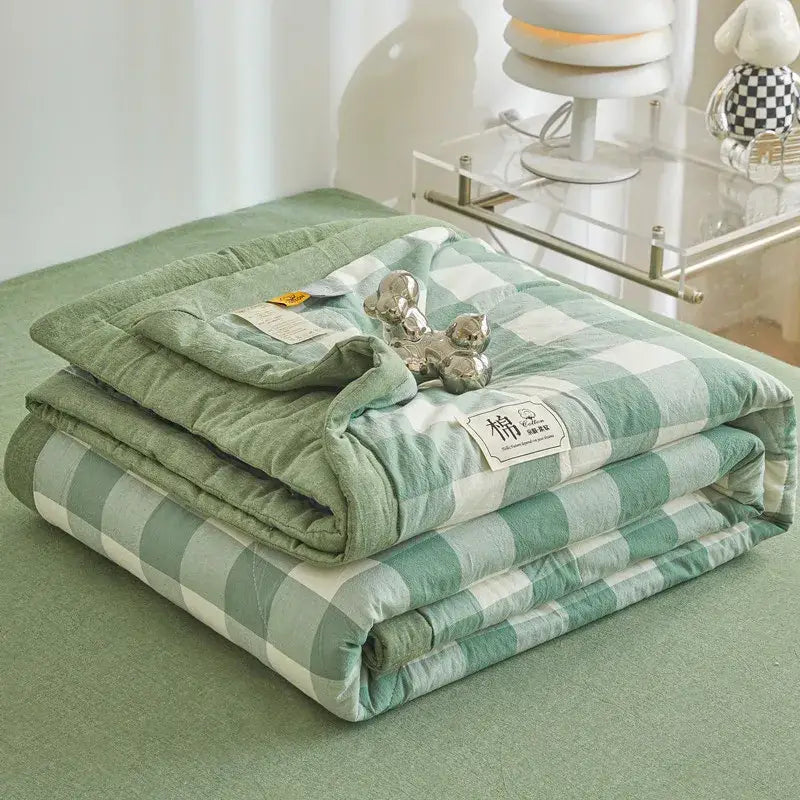 Couverture Cosy Ete - Vert / 150x200cm