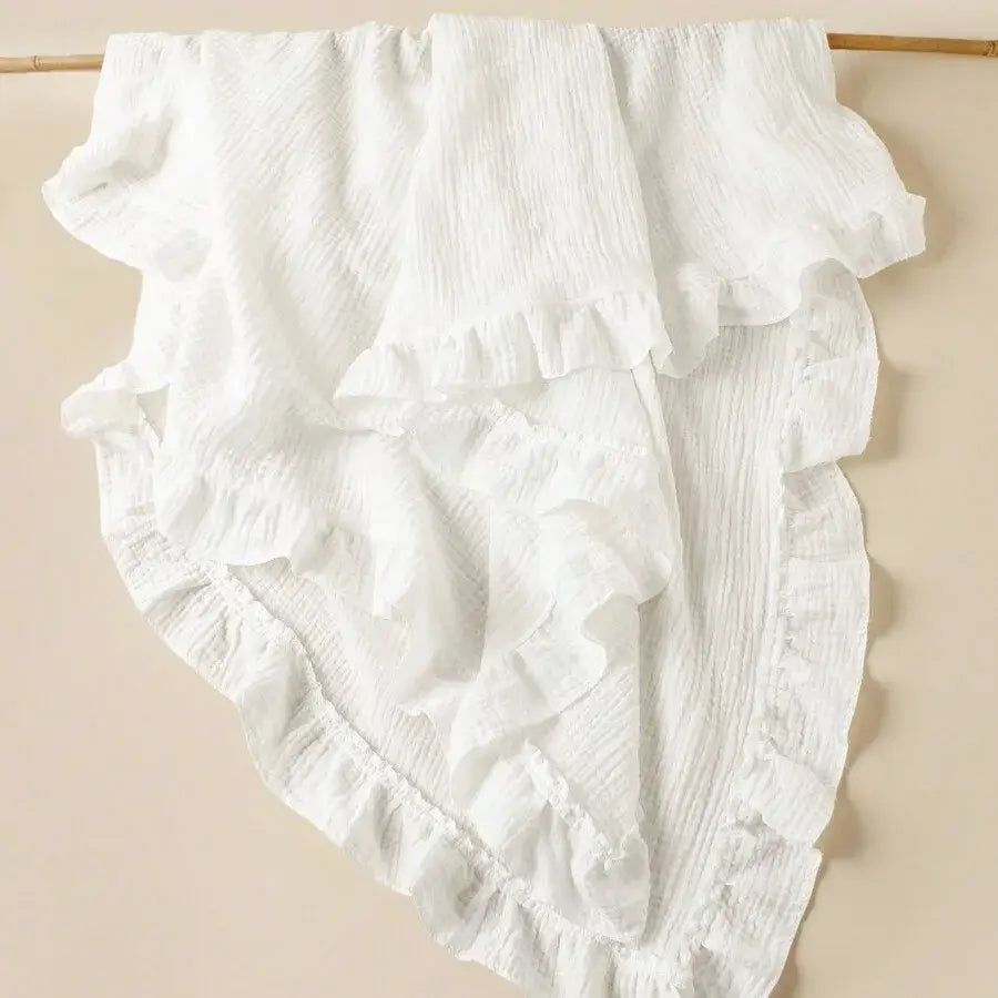 Couverture Coton Blanc