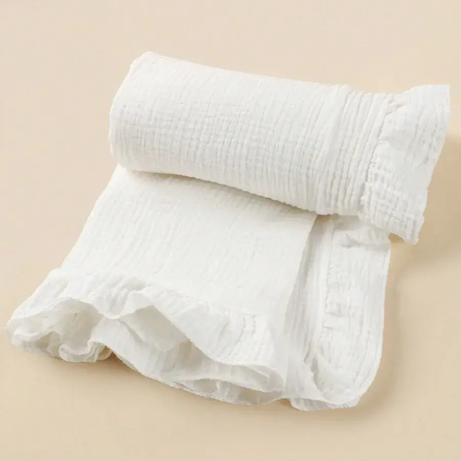 Couverture Coton Blanc