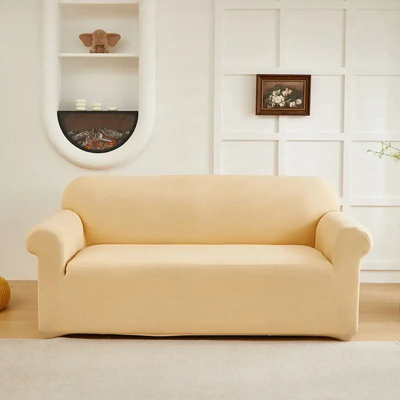 Couverture de Canapé Extensible - Beige / 1 Place