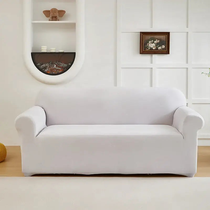 Couverture de Canapé Extensible - Blanc / 1 Place