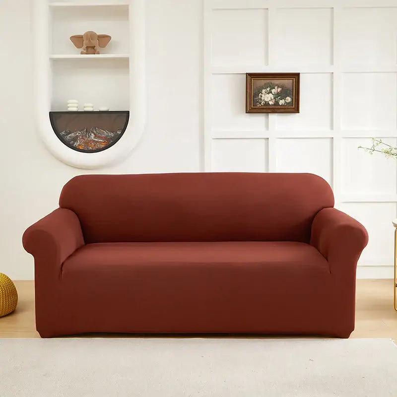 Couverture de Canapé Extensible - Brun / 1 Place