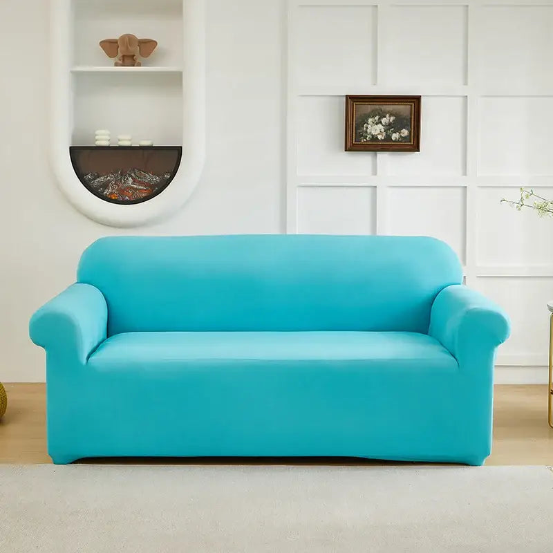 Couverture de Canapé Extensible - Cyan / 1 Place
