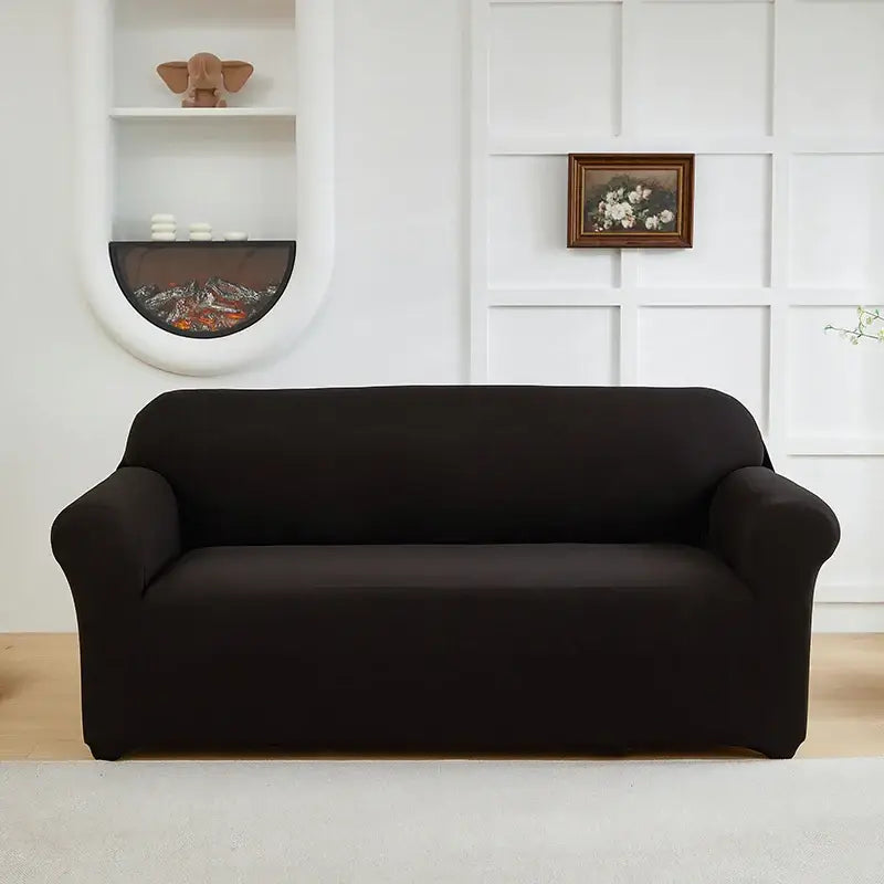 Couverture de Canapé Extensible - Noir / 1 Place