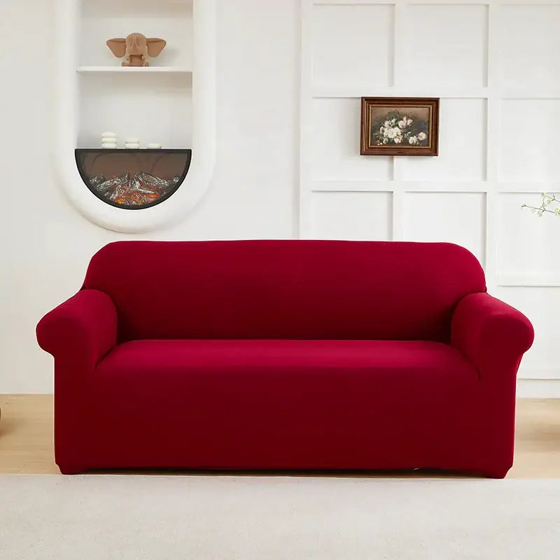 Couverture de Canapé Extensible - Rouge / 1 Place