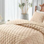 Couverture de Lit Beige - 176X230cm