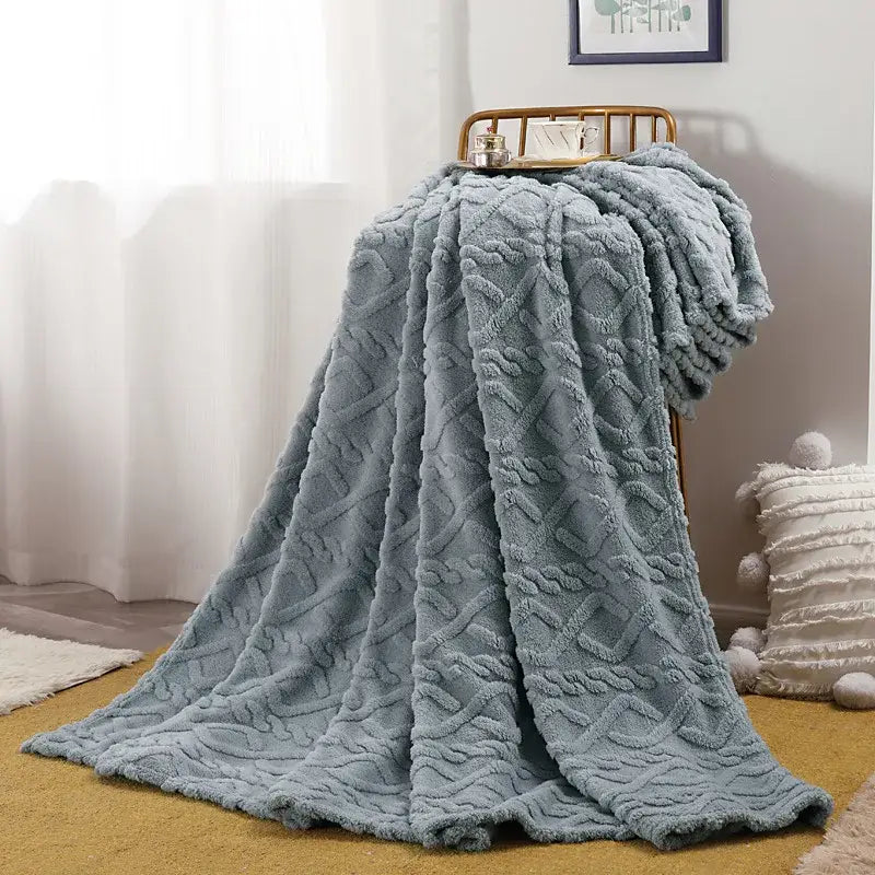 Couverture en flanelle - Bleu / 70x100cm
