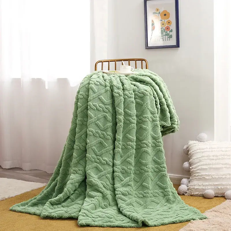 Couverture en flanelle - Vert / 70x100cm