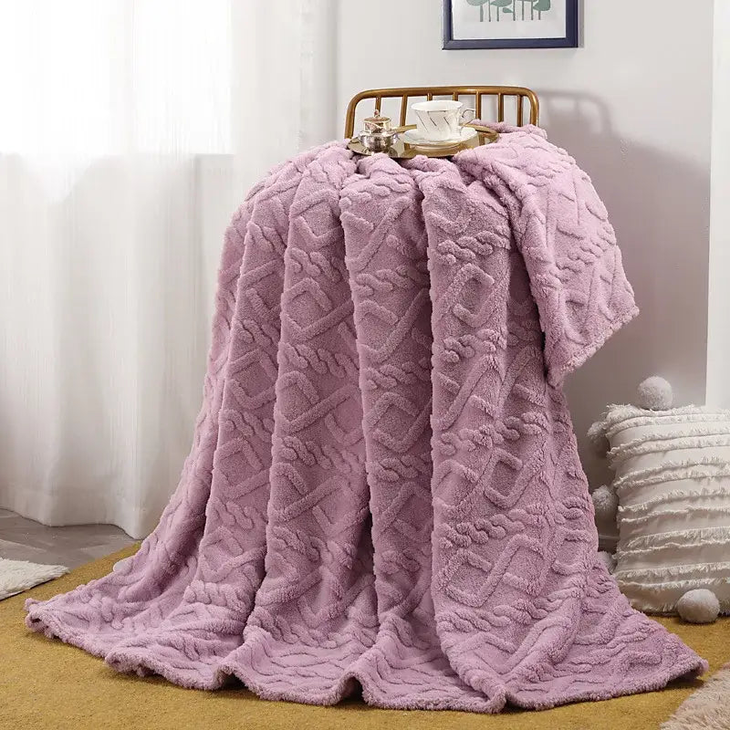 Couverture en flanelle - Violet / 70x100cm