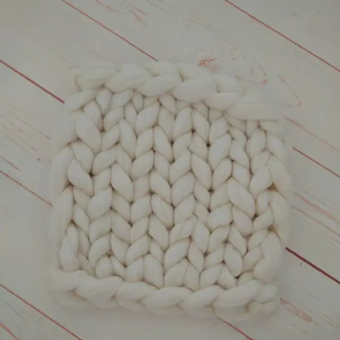 Couverture en Laine pour Bebe - Blanc