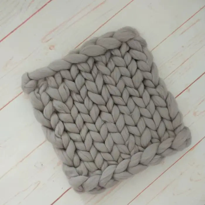 Couverture en Laine pour Bebe - Gris