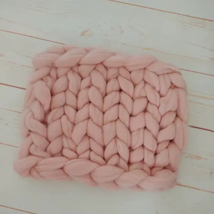 Couverture en Laine pour Bebe - Rose