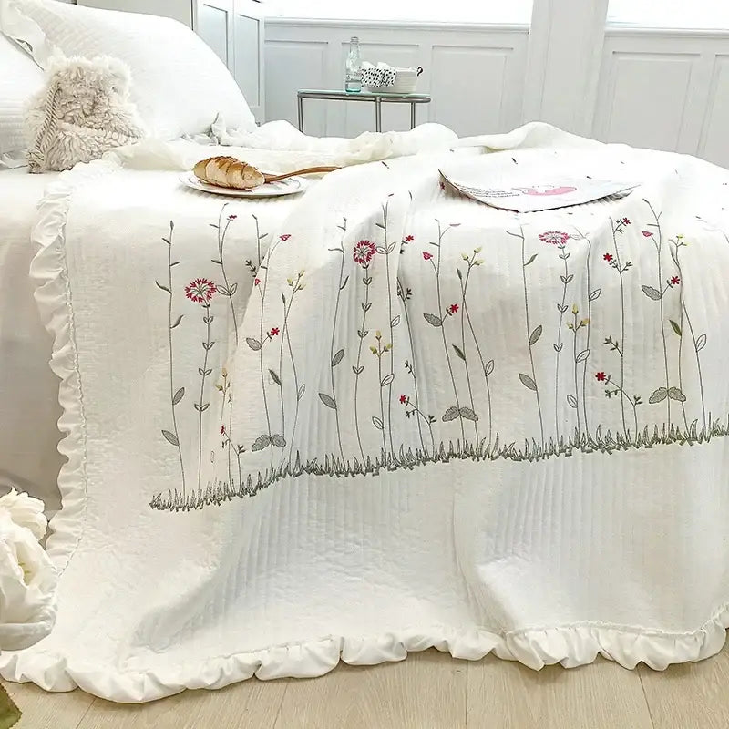 Couverture Ete Cosy - Blanc / 150x200cm
