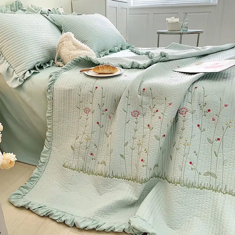 Couverture Ete Cosy - Vert / 150x200cm