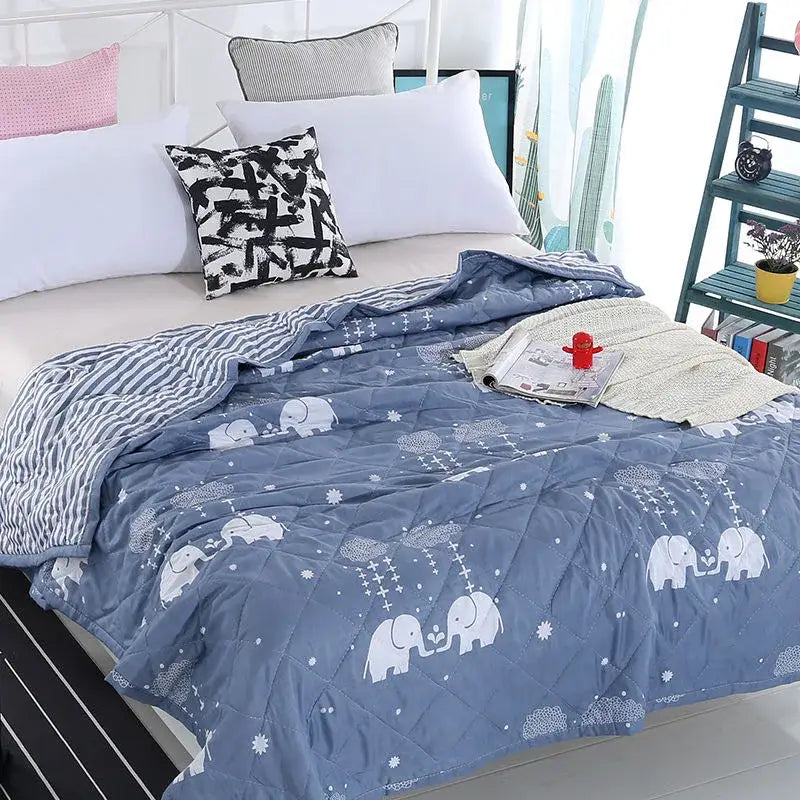 Couverture Ete Enfant - Bleu / 90x140cm