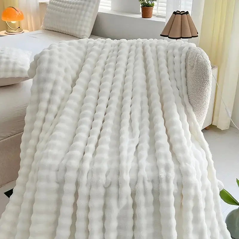 Couverture fausse fourrure