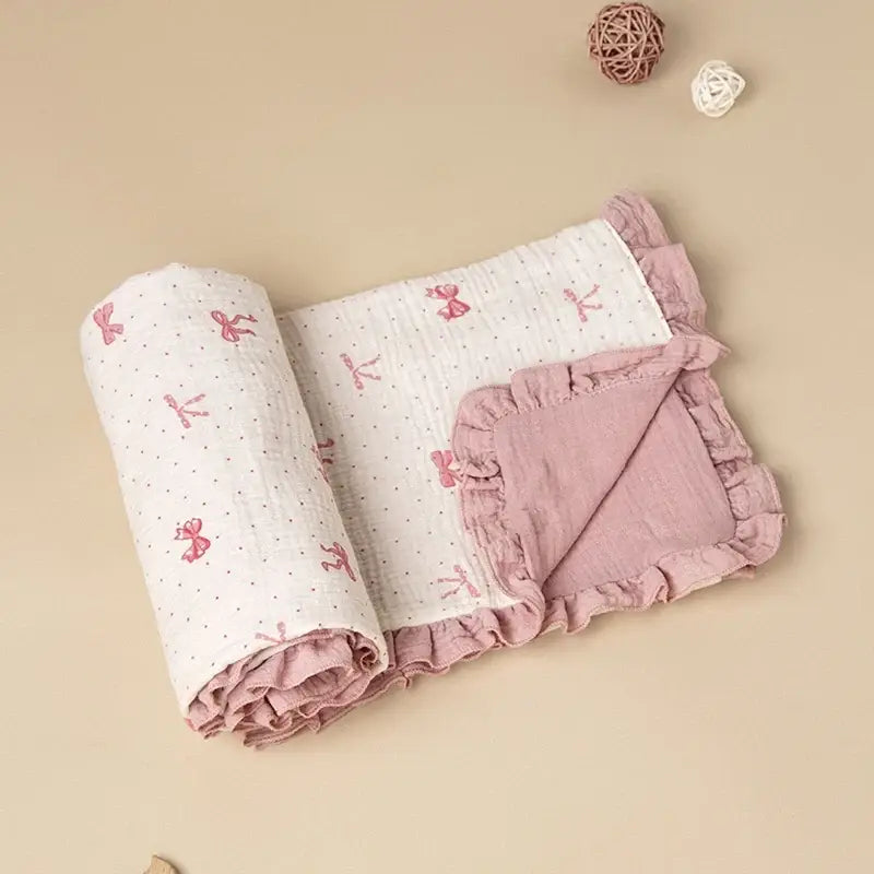 Couverture Fine Bebe - Rose
