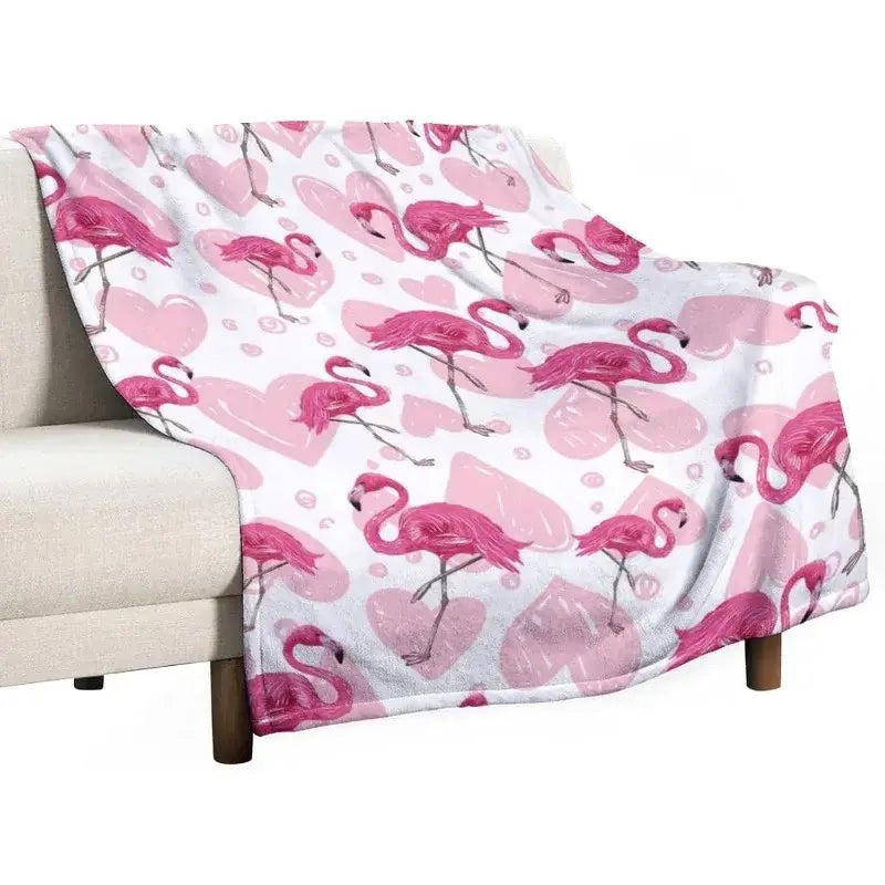 Couverture Flamant Rose
