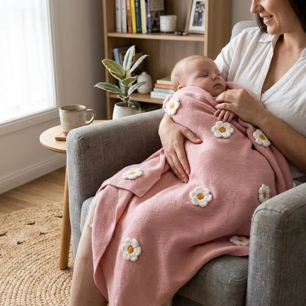 Couverture Fleurie Bebe