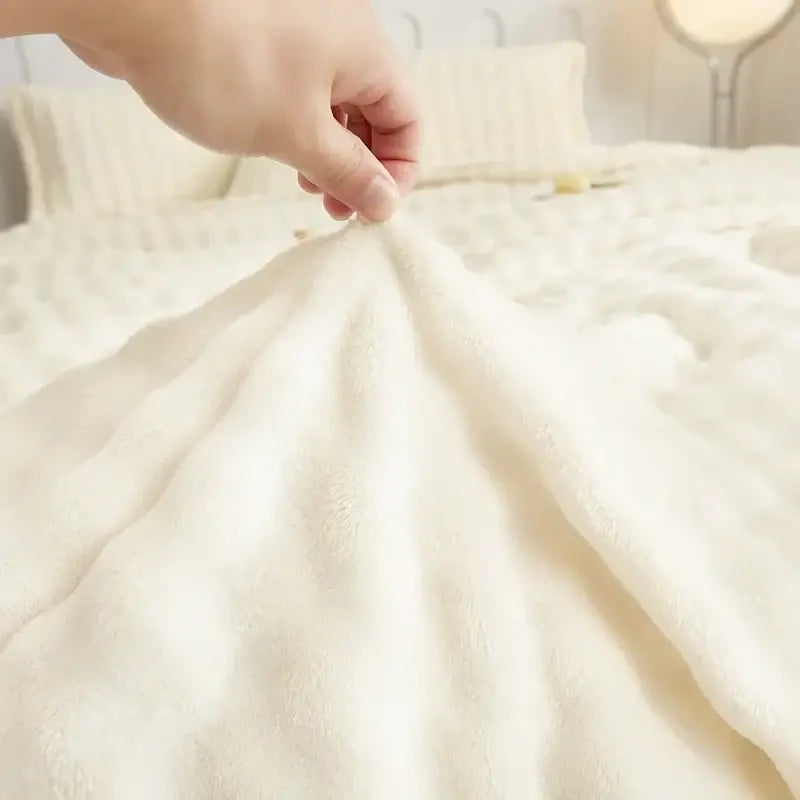 Couverture Fourrure Blanc