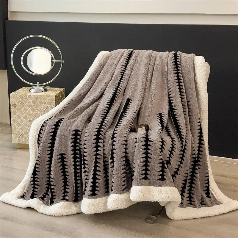 Couverture Grise Polaire - 100x150cm