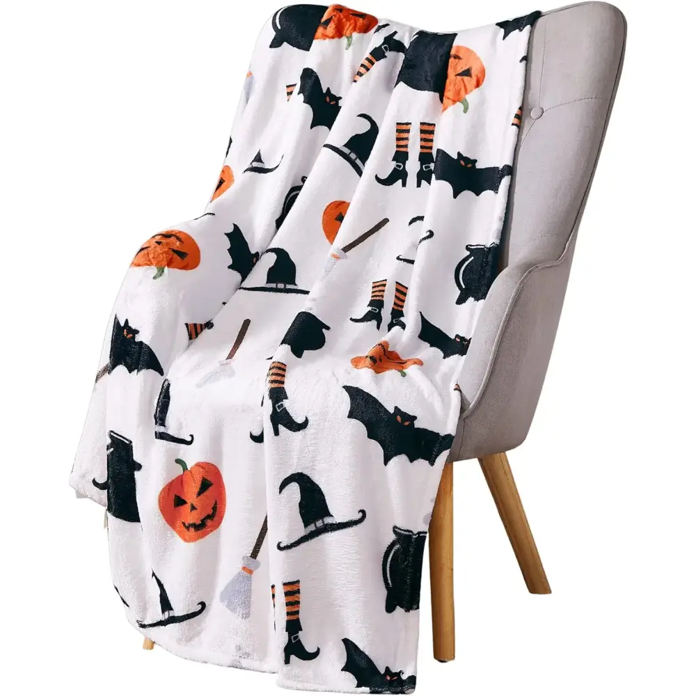 Couverture halloween - Blanc / 70x100cm