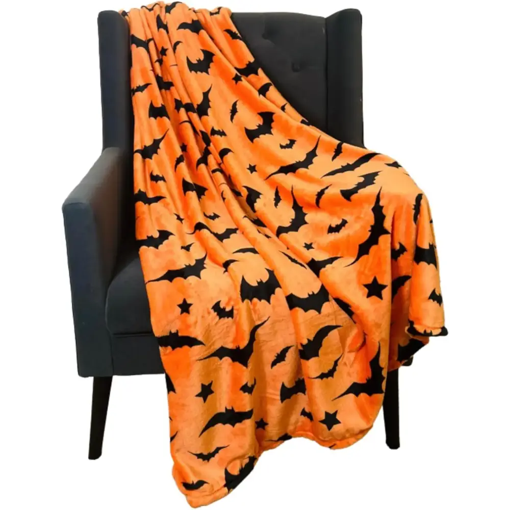 Couverture halloween - Orange / 70x100cm