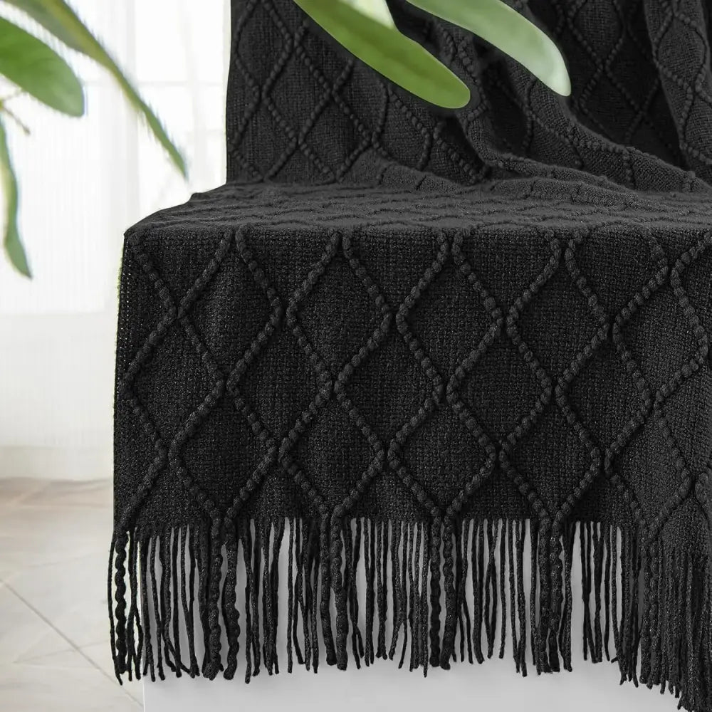 Couverture Laine Noire