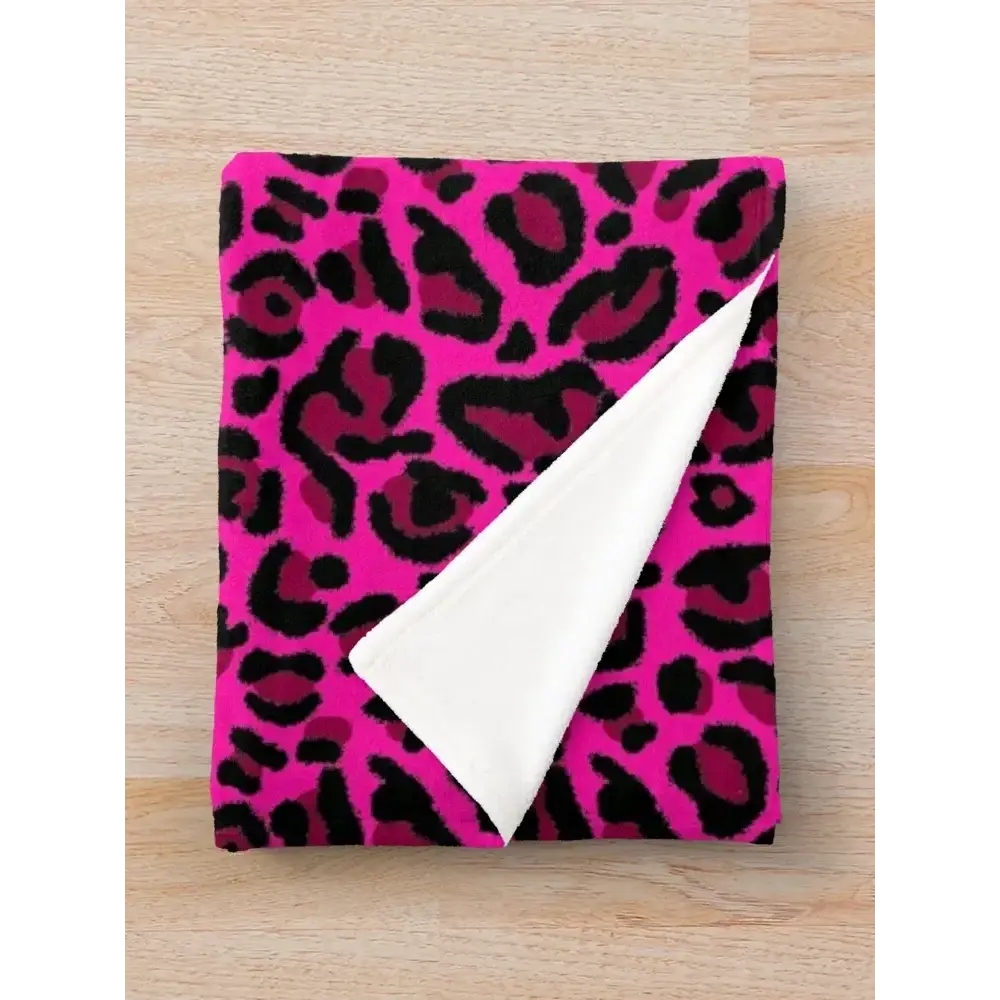 Couverture Leopard Rose