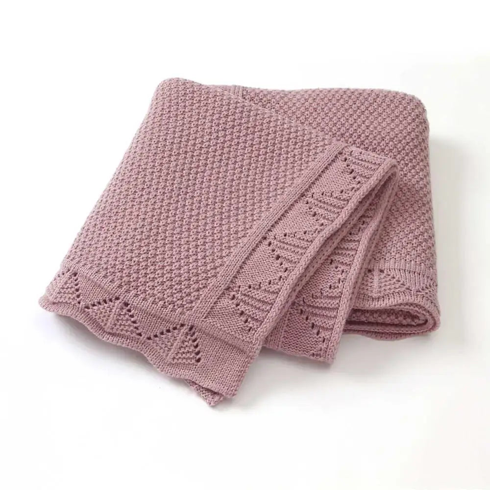 Couverture Maille Bébé - Violet