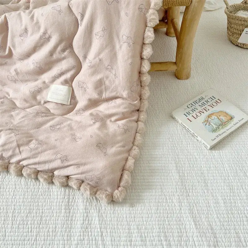 Couverture Matelassée Bébé - Rose / 120X150cm
