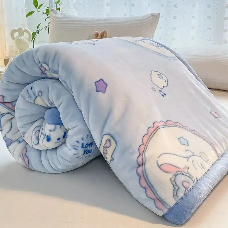 Couverture Molleton Bebe - Bleu / 140x190cm