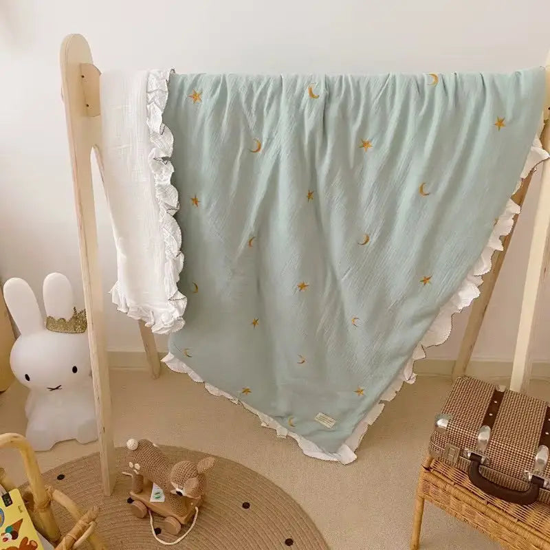 Couverture Mousseline Bebe - Vert