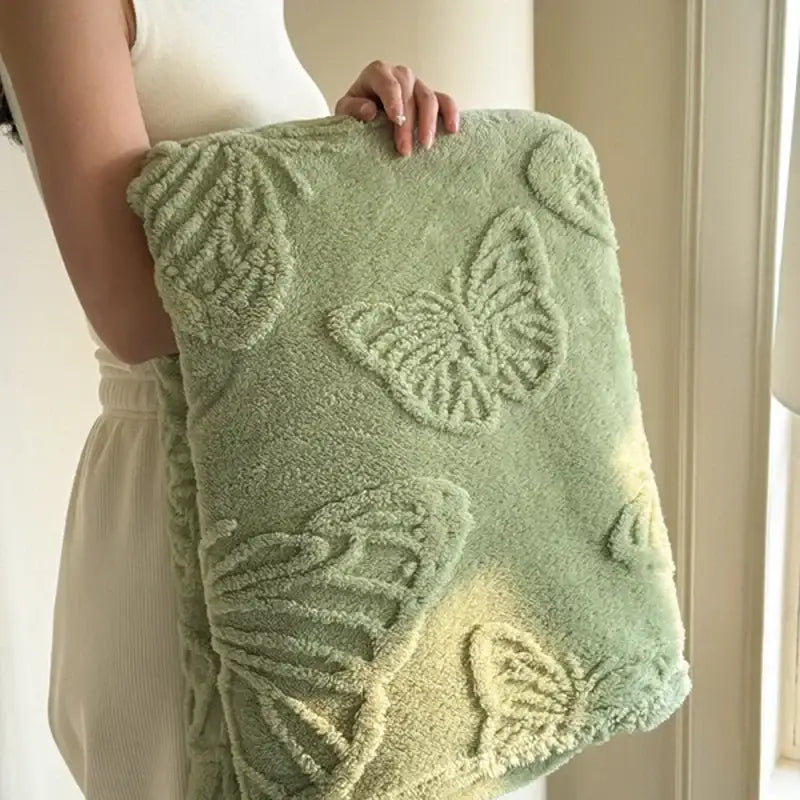 Couverture papillon - Vert / 70x100cm
