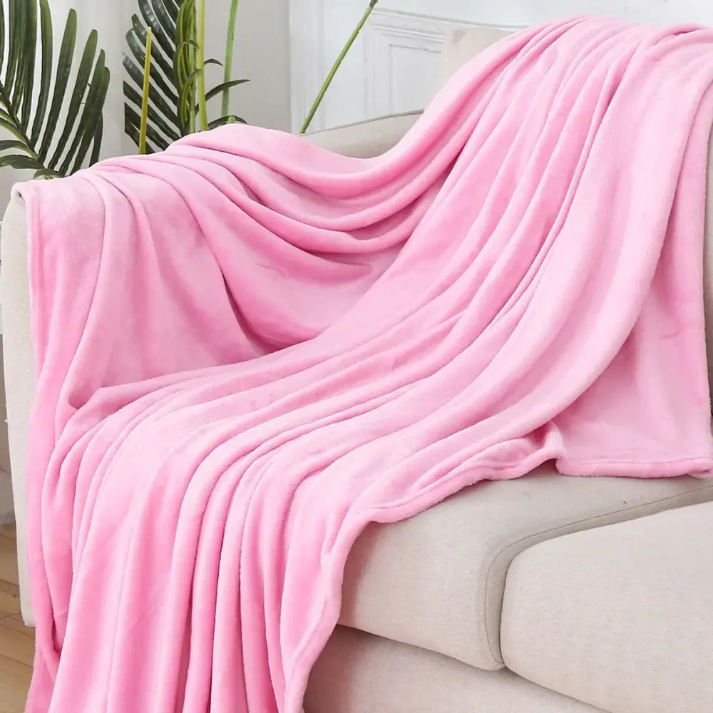Couverture Plaid Canapé - Rose / 70x100cm