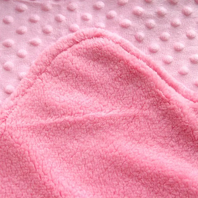 Couverture Polaire Bebe Rose - 100X70cm