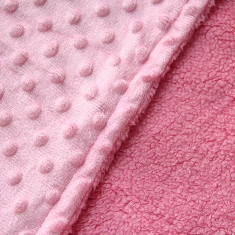 Couverture Polaire Bebe Rose - 100X70cm