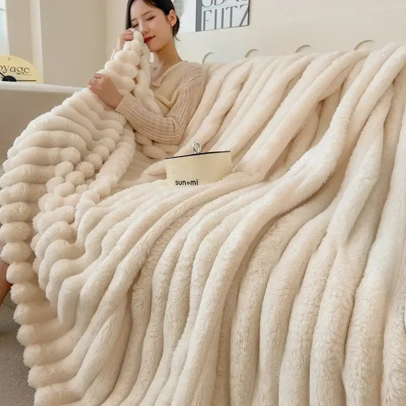 Couverture Polaire Blanc