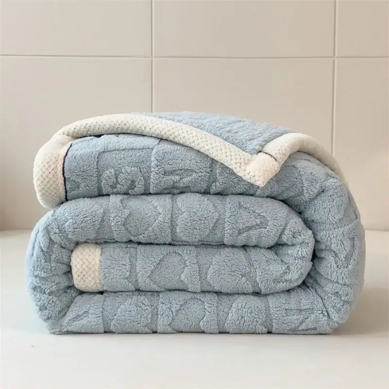 Couverture polaire bleu